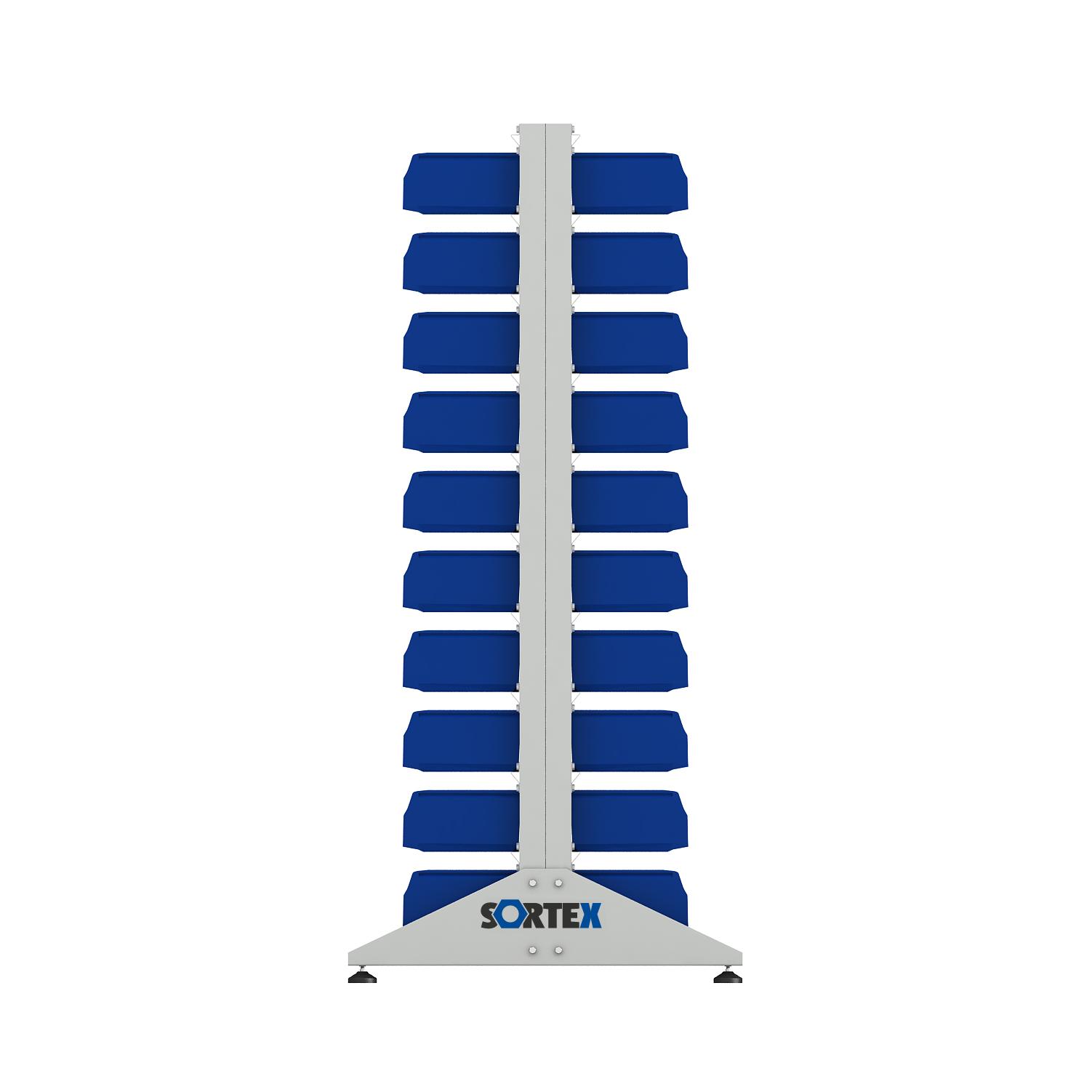 ER-00024040 Стеллаж для пластиковых лотков SORTEX двухсторонний 1800x1000x800.02